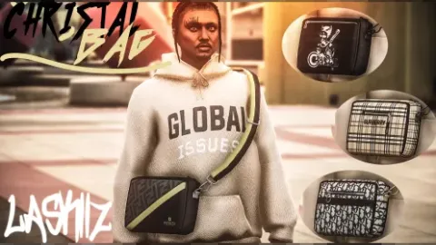 Christal Bag accessory worn by a FiveM freemode character