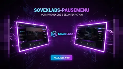 Cinematic Pause Menu FiveM script — branded custom escape menu UI