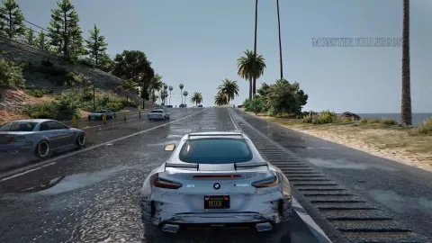 CineREALISM Graphics cinematic look applied to a FiveM street