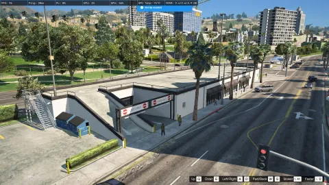 Parking garage mlo multi-level structure with drivable ramps and bays — FiveM MLO