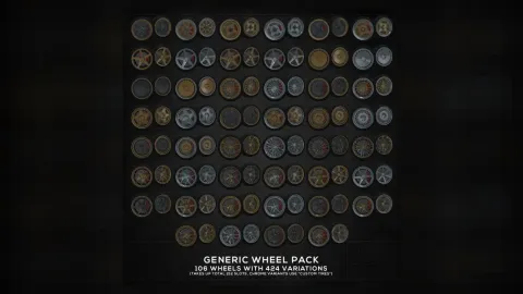Climy Wheel Pack 1 - vehicle pack for FiveM GTA 5 roleplay
