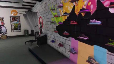 Clothes shop boutique with racks, fitting rooms and checkout counter — FiveM MLO