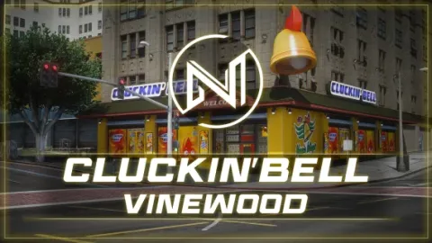 Cluckin bell vinewood fast food restaurant MLO for FiveM