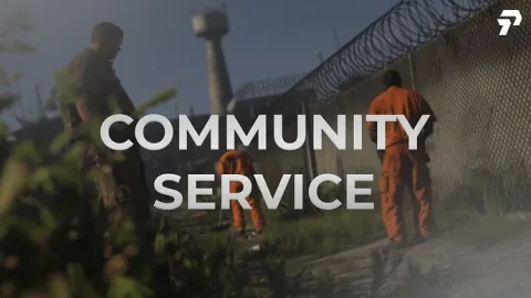 Community Service FiveM script — offender doing timed community service labor