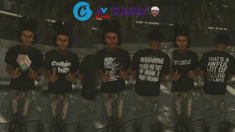 Cookies x Awful Shirt for MP Male in FiveM clothing preview
