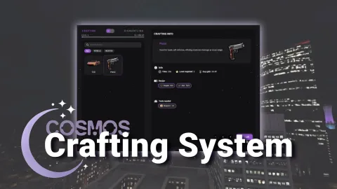 Crafting System FiveM crafting script — crafting bench recipe interface