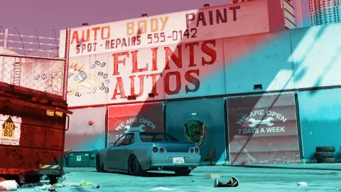 Crux Studio Flints Autos MLO interior view - FiveM dealership and showroom MLO