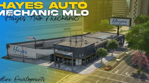 Crux Studio Hayes Auto MLO - mechanic and garage MLO for FiveM GTA 5 roleplay