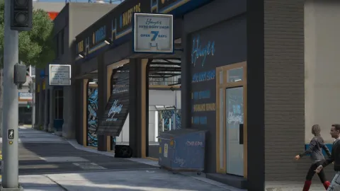 Crux Studio Hayes Auto MLO interior view - FiveM mechanic and garage MLO