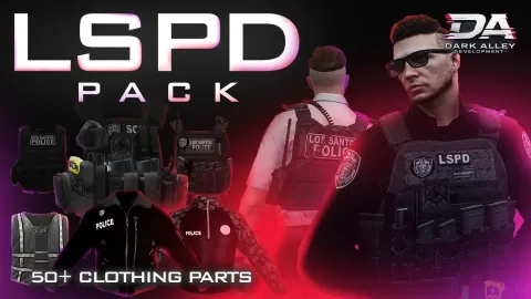 Dark Alley LSPD Pack - clothing pack for FiveM GTA 5 roleplay