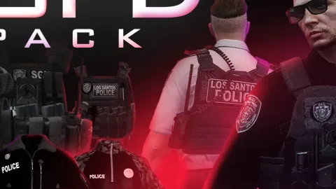 Dark Alley LSPD Pack preview - FiveM clothing pack