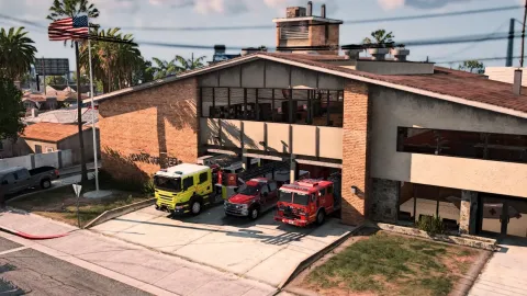 Davis Fire Dept TheMorgan MLO interior view - FiveM fire station MLO