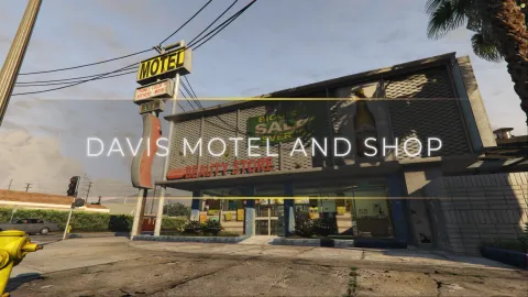 Davis motel mlo roadside rooms and attached shop in a FiveM server