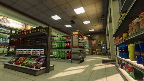 Davis motel mlo roadside rooms and attached shop in a FiveM server — view 2
