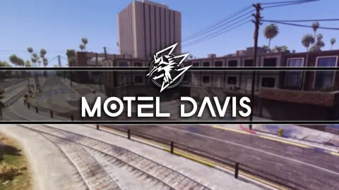 Davis Motel MLO interior for FiveM shown from inside the roadside motel