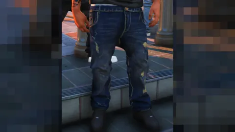 Denim jeans worn by a FiveM MP Male roleplay character