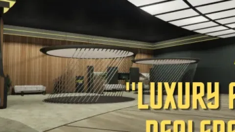 Destro1d Auto Dealership MLO interior view - FiveM dealership and showroom MLO