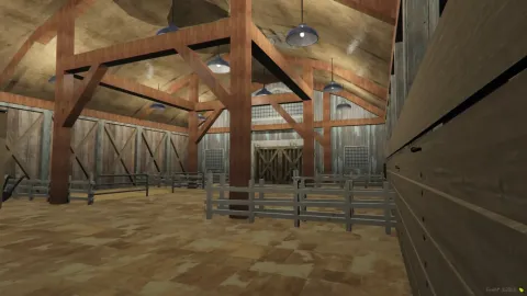 Destro1d Farm Barn Placed MLO interior view - FiveM custom map
