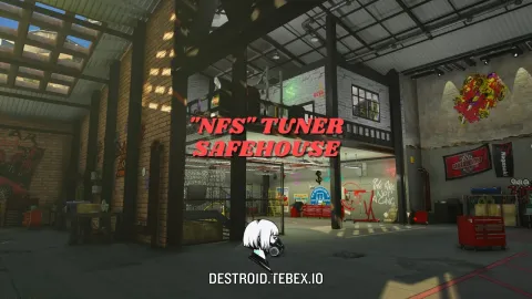 Destro1d NFS Tuner Safehouse MLO - mechanic and garage MLO for FiveM GTA 5 roleplay