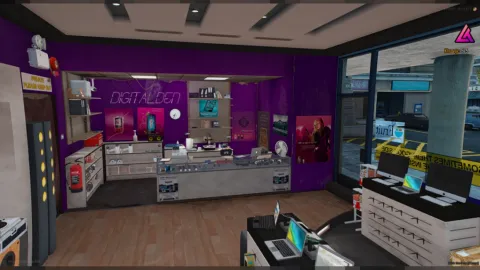 Electronics store MLO retail interior for FiveM