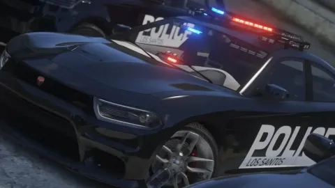Digital Latvia 22 Police Vanilla Car Pack front view - FiveM police car
