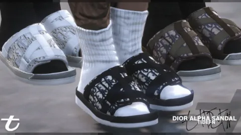 Dior Alpha Sandal for MP Male FiveM clothing preview
