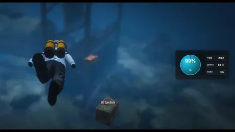Diving Job FiveM script — diver salvaging treasure from the seabed