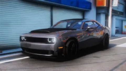 Dodge Demon 170 drag muscle car for FiveM at the strip