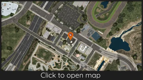 Downtown cab taxi depot with dispatch office and parking bays — view 2