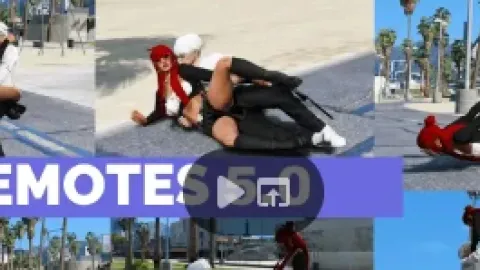 DP Emotes V5 1000 Animations preview - FiveM animation pack