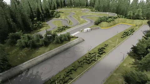 Drift Playground MLO track with ramps, lanes, and open drifting space — view 2