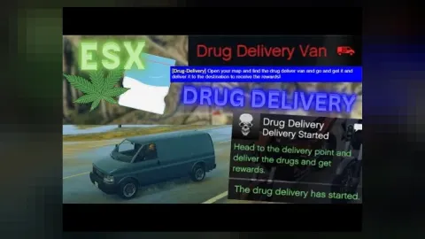 Drug Delivery V1 - drugs script for FiveM GTA 5 roleplay