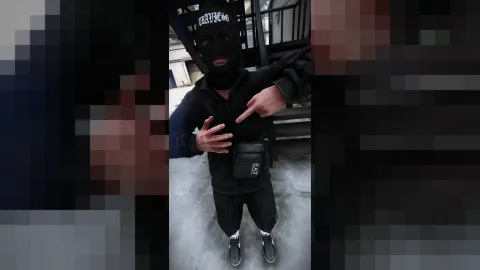 EA7 waist bag — Black balaclava — FiveM asset preview