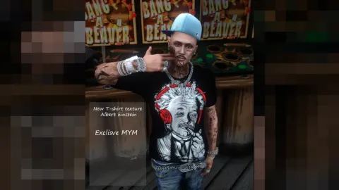 Einstein t shirt mp male fivem — FiveM asset preview