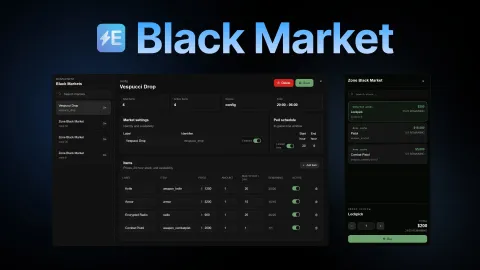 Electus black market NPC vendor selling illegal goods for dirty cash — FiveM script