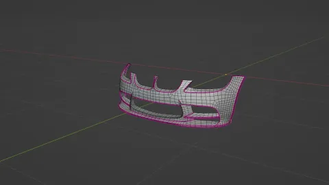 Bmw M3 E92 Vertex Bumper preview 2