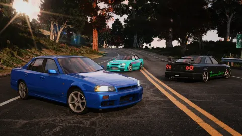 Nissan Skyline Er34 Sedan Gta 5 Fivem Car Mod for FiveM
