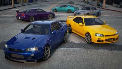 Nissan Skyline Gt R Gt T R34 Pack Gta 5 for FiveM