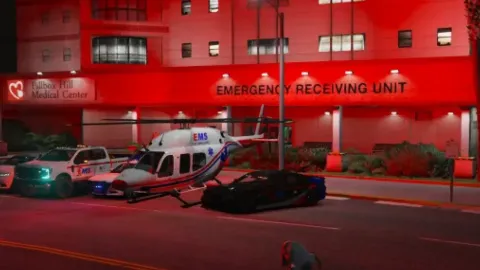 EMS Pack 1 front view - FiveM emergency vehicle