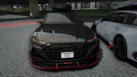Falk Reshade cinematic preset with wet-asphalt reflections in FiveM — view 2