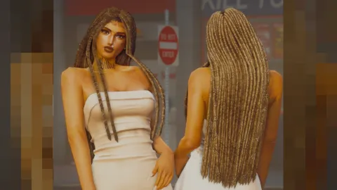 custom female hair style on an MP Female character — FiveM EUP clothing