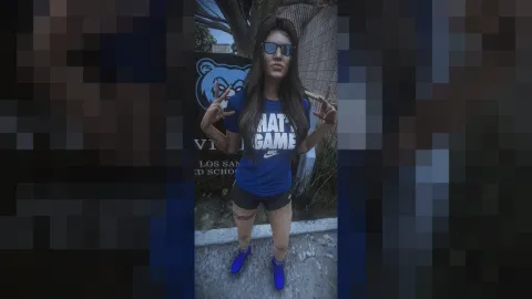 Female t shirt — FiveM asset preview