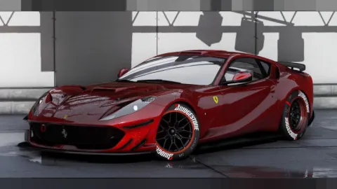 Ferrari F12 Berlinetta FiveM add-on supercar in the city