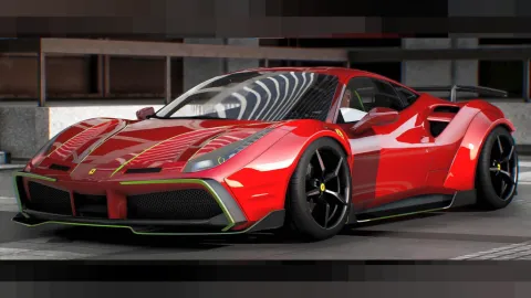 Ferrari F8 Tributo Widebody FiveM add-on Italian supercar