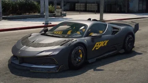 Ferrari Mansory F9XX FiveM hypercar add-on with carbon aero