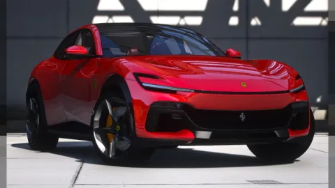 Ferrari Purosangue 2024 super-SUV parked in a FiveM city