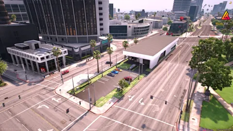 Car dealership MLO showroom and office for FiveM