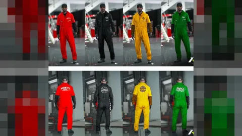 Mechanic clothing pack coveralls and shop uniforms on FiveM freemode character
