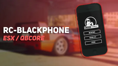 RCPhone FiveM phone script interface preview in FiveM