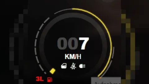 FiveM speedometer HUD showing speed fuel and gear in a car